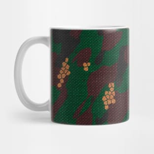 Camouflage - Dark green and Maroon Mug